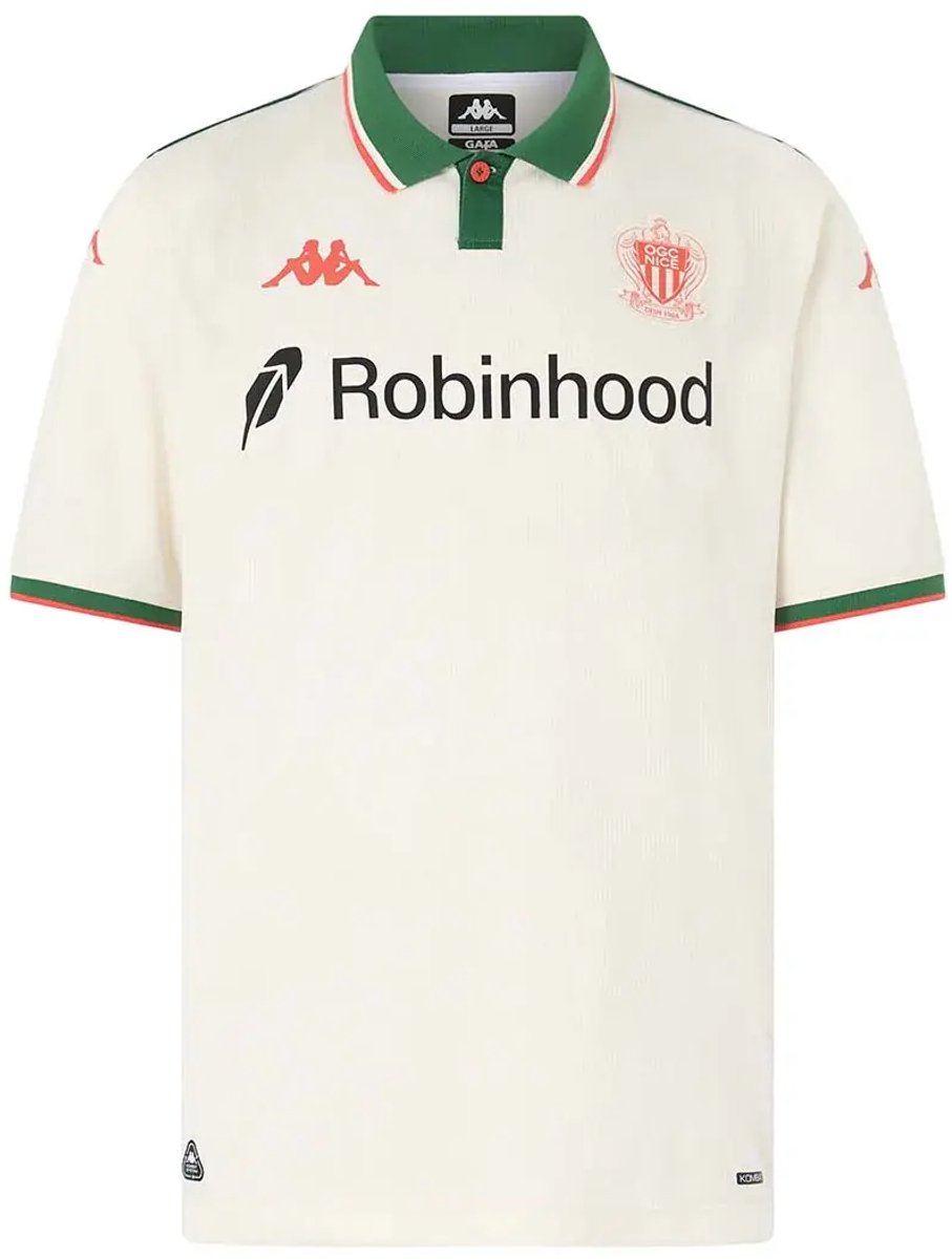 Uitwedstrijdshirt kind OGC Nice 2025/26 Oranje