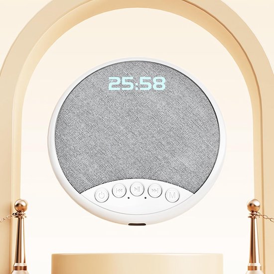 Onder Kussen Speaker - Nacht Geluid - Ontspannen Slapen - Draadloze Bediening - Compact Ontwerp - Grijs — afbeelding 2