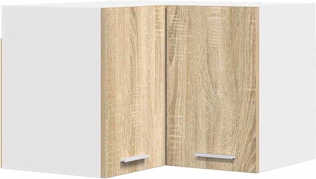 Hangkast Riga - Wandkast Keukenkast - Efficiënte Opbergruimte - Modern Strak Design - 57 x 57 x 40 cm