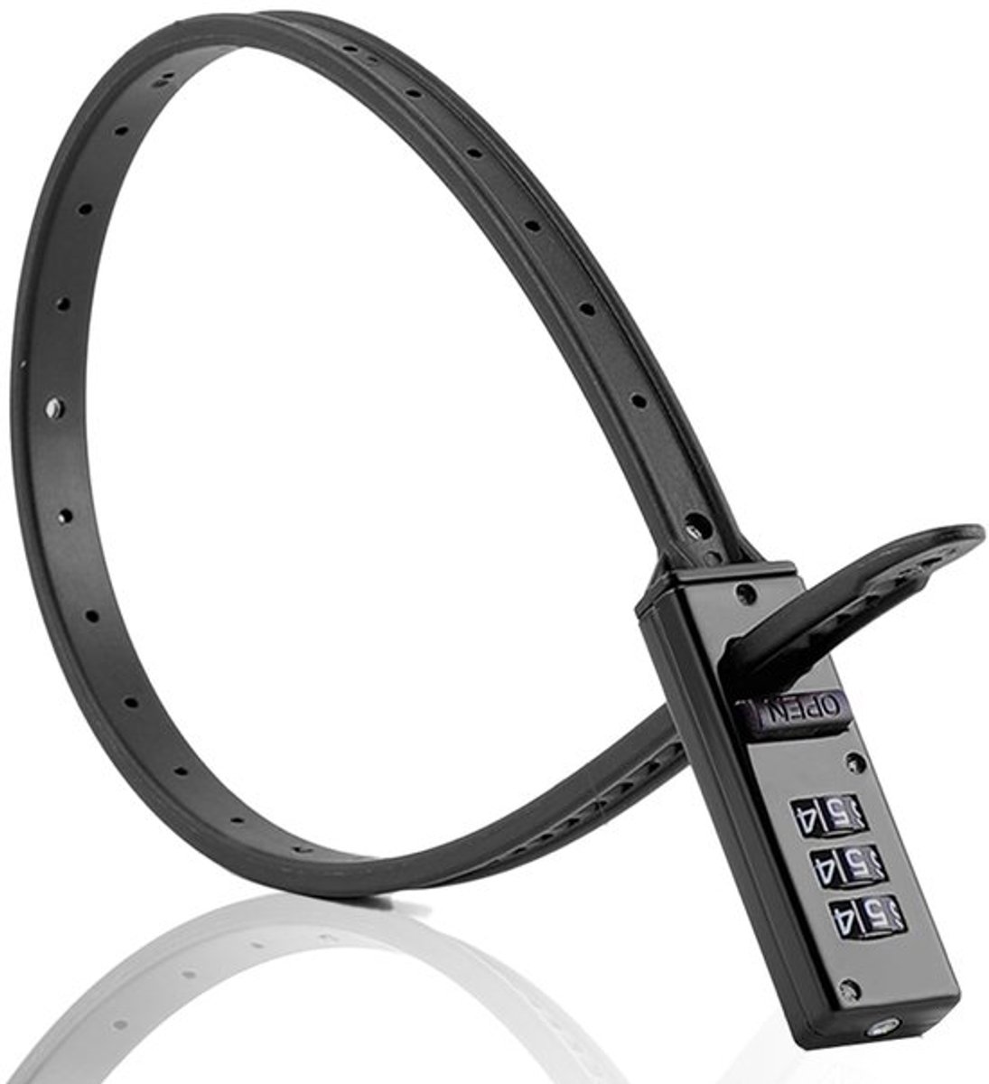 Fietsslot met code - Diefstalbeveiliging voor fiets - 56 cm - Zwart - Draagbaar elektrisch scooterslot - Geschikt voor helm, fiets, scoot...
