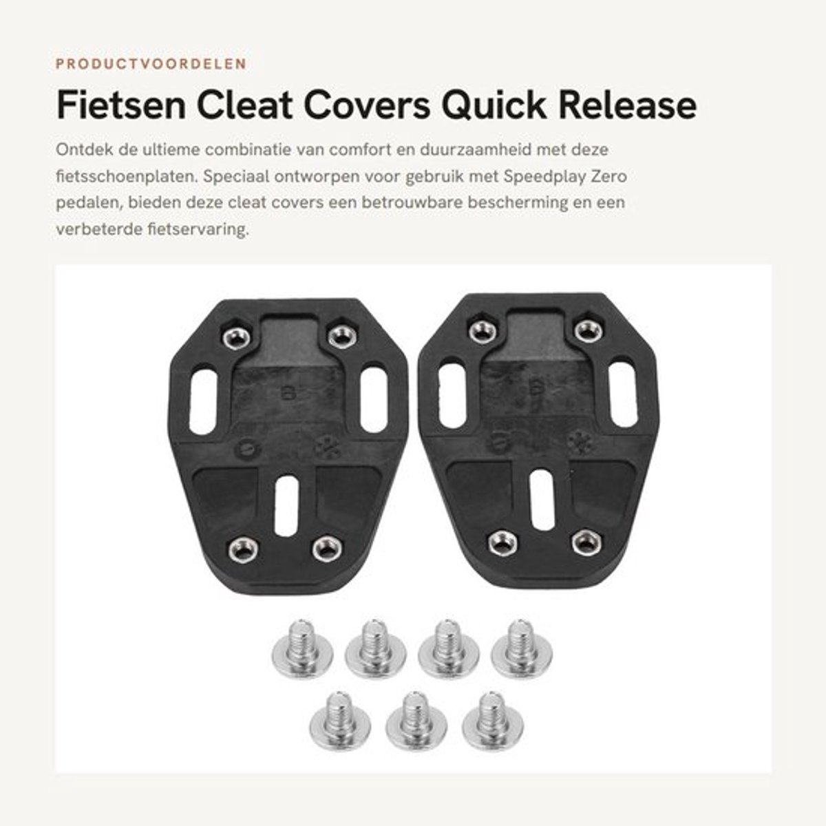 Fietsen Cleat Covers - Quick Release Adapter - Nylon Pedaal Schoenplaten - Duurzaam en Corrosiebestendig - Lichtgewicht en Slipweerstand