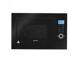 Heinner Inbouw Magnetron 25 L – 900 W – Grill 1000 W – 5 Vermogensstanden – 8 Automatische Programma’s – Touchbediening – LCD-display – 60 min Timer – Ontdooifunctie – Zwart Glas