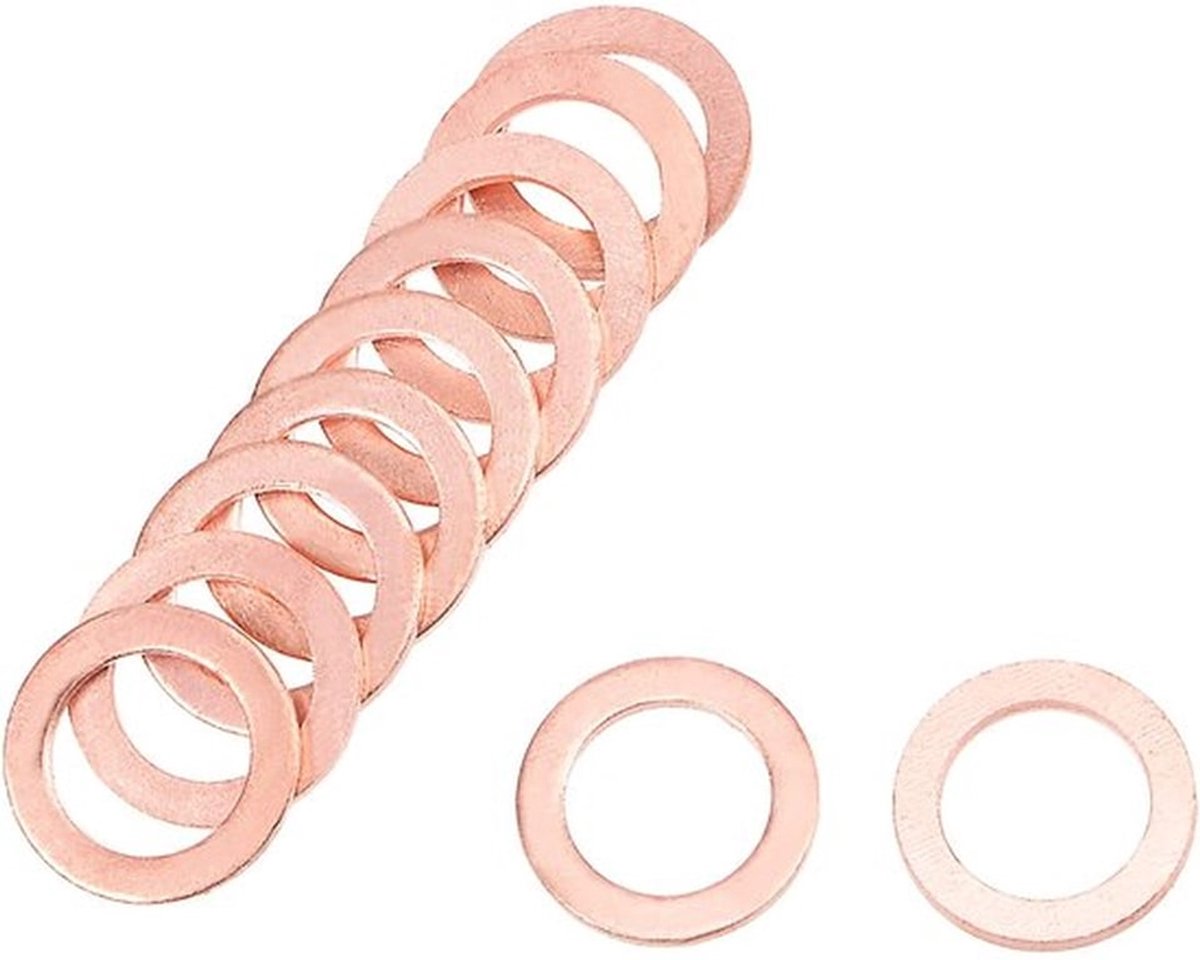 Koperschijf M12 x 18 mm x 1,5 mm (set van 30)