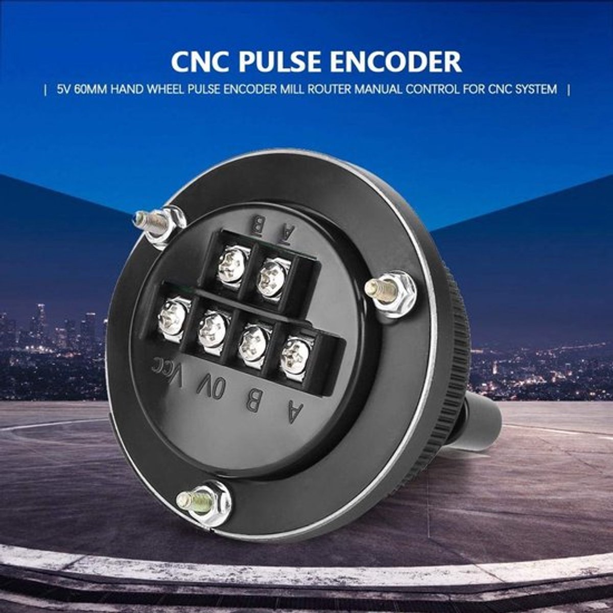 Pulse Encoder 60 mm - Lichtgewicht - 6-Terminals - CNC Systeem - Handwiel - IP54 Bescherming