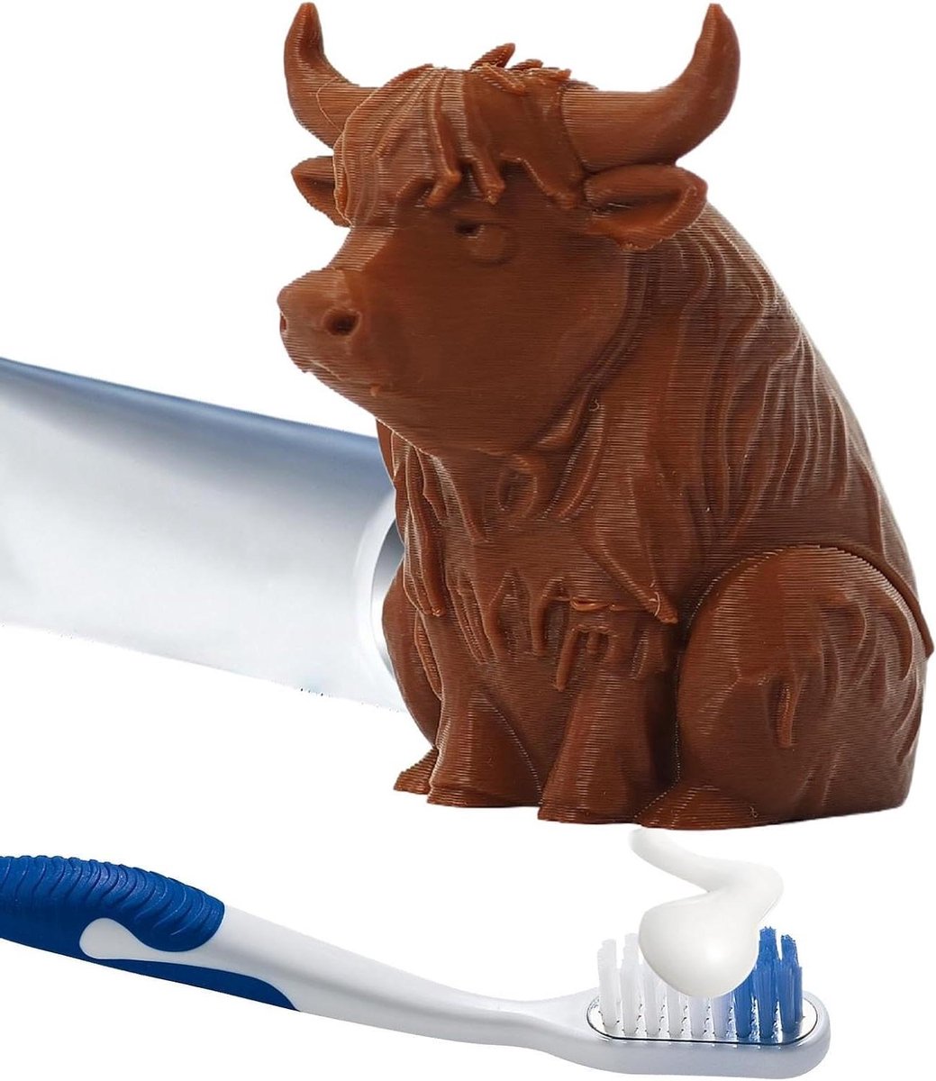 Tandpasta Topper - Tube Knijper Dispenser - Dagelijks Poetsen - 3D-Geprint Dier - 10x13 cm - Multi