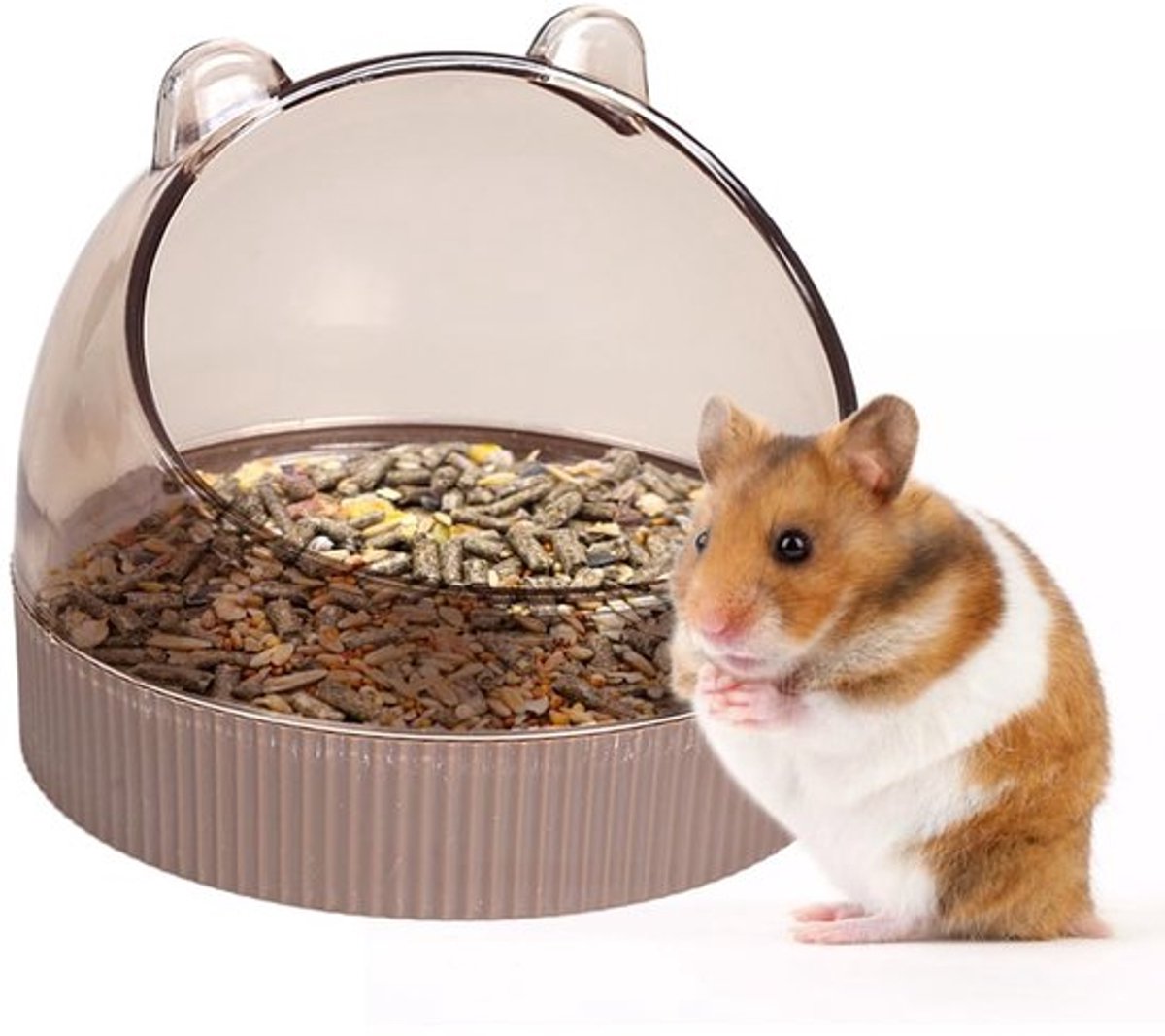 Voerbak Hamster - Spatwaterdicht Ontwerp - Voerbak Cavia - Voerbak Chinchilla - Voerbak Ratten - Hoogwaardig Materiaal - Dierenkom