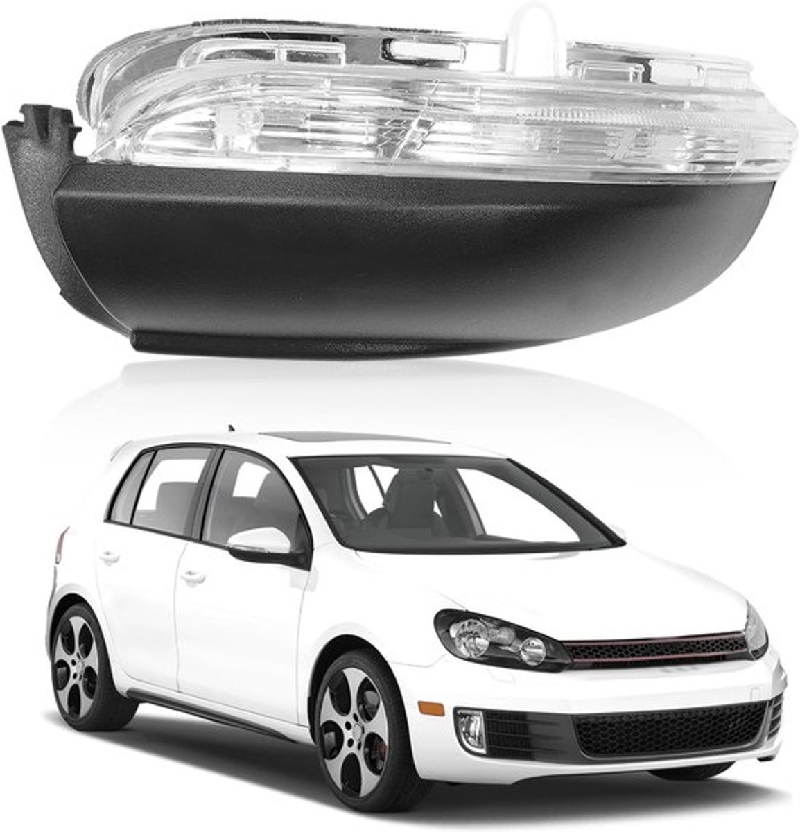 Knipperlicht Modieus Design - Knipperlicht Zijspiegel - Compatibel met Golf MK6/GTI/R20 - Tou-ran 2011-2015 - Links - 5K0949101 - Zijspiegelknipperlicht