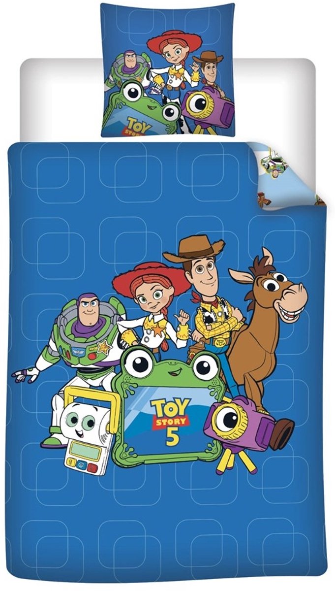 Toy Story Dekbedovertrek - Eenpersoons - 140 x 200 cm - 65 x 65 cm - Polycotton