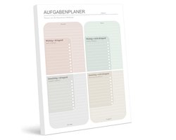 Dailygoods - BIROYAL Eisenhower-matrix A4-to-do-lijstblok, 50 vellen per briefje, dagplanner, ongedateerd voor eenvoudig prioriteren, to-do-lijst, scheurbare takenplanner, meer productiviteit, voor kantoor, school