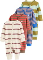 Next - Jongens - Set van 4 babypyjama's met tweewegritssluiting - Groen