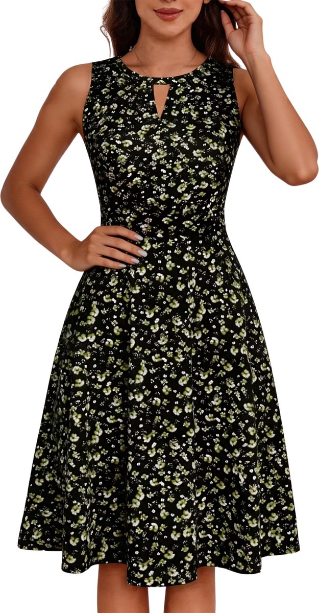 Currero Zomerjurk Dames Zomerjurken Volwassenen Vrouwen Midi Jurk Ibiza Stijl Sundress Dress L Gemengde Kleur