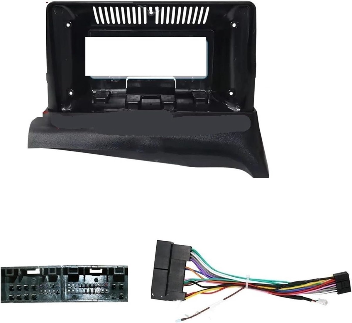 Radio Paneel - Dashboard Frame - Auto Radio Installatie - Naadloze Contour Pasvorm - 9 Inch - Mat Zwart