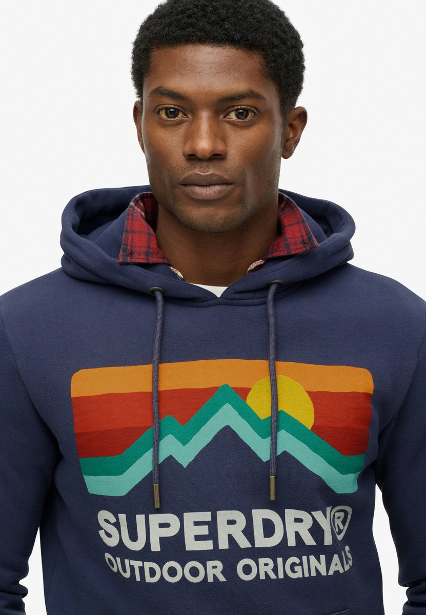 Superdry Great Outdoors hoodie met relaxte pasvorm Heren Hoodies Marineblauw
