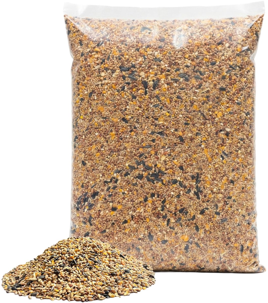 Dailygoods- Buitenvogelvoer 20 kg - Strooivoer - Hoogwaardige zaden - Energie­rijk - Geschikt voor alle seizoenen - Aantrekkelijk voor tuinvogels - Vogelsnoep