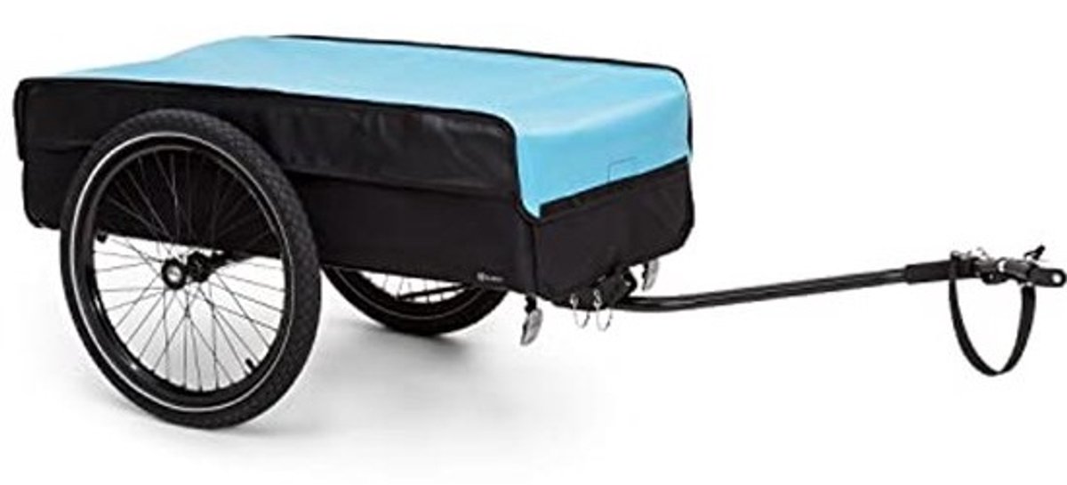 Fietsaanhanger met 2 wielen en regenhoes - Waterdichte handwagen voor fietsen