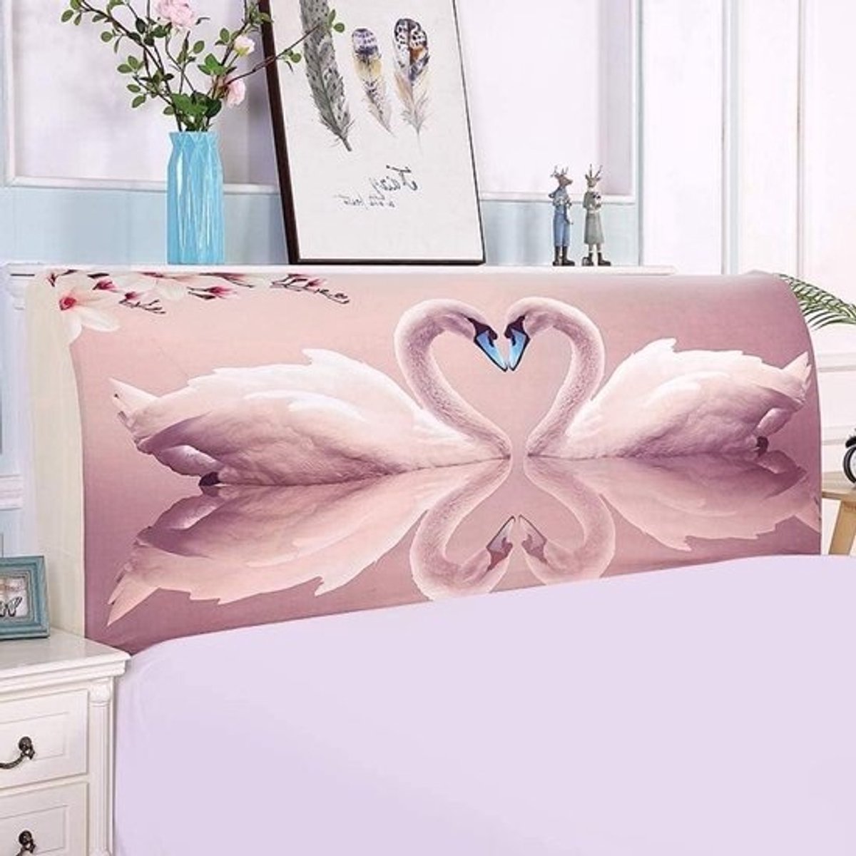 Hoes Hoofdeinde - Beschermhoes Bed - Hoofdeinde Updaten - Super Gewatteerd - 200cm - B