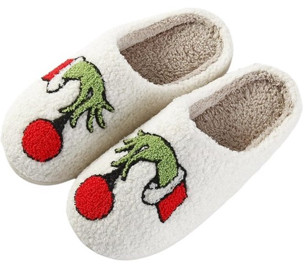 Warme Pluche Pantoffels Dames Heren - Unisex Comfortabele Anti-slip Huis Binnen Schoenen