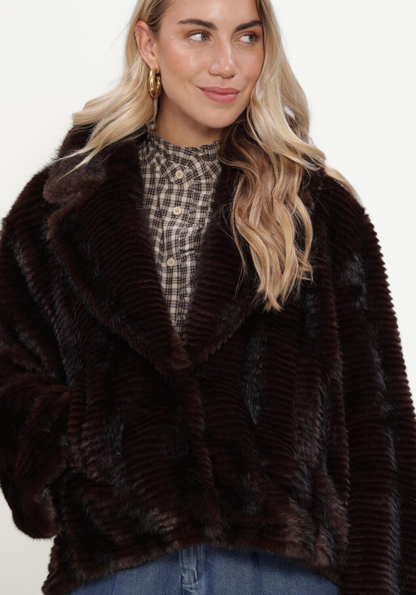 Freebird Oriana Jassen Dames - Winterjas - Bruin - Maat L