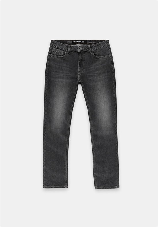 Grijze Gabbiano jeans met wassing en logodetail bij de zak.