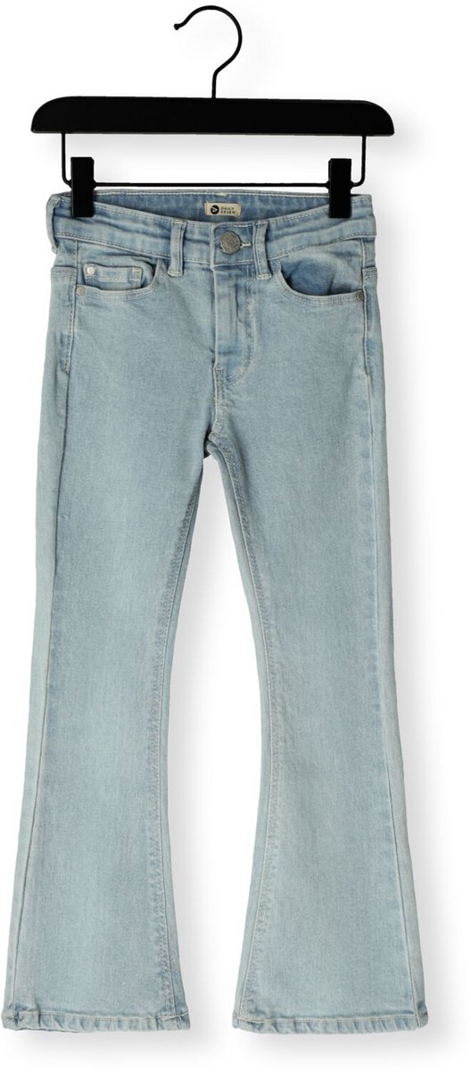 DAILY7 Denim Flared Fit Bow Jeans Meisjes - Broek - Lichtblauw - Maat 140