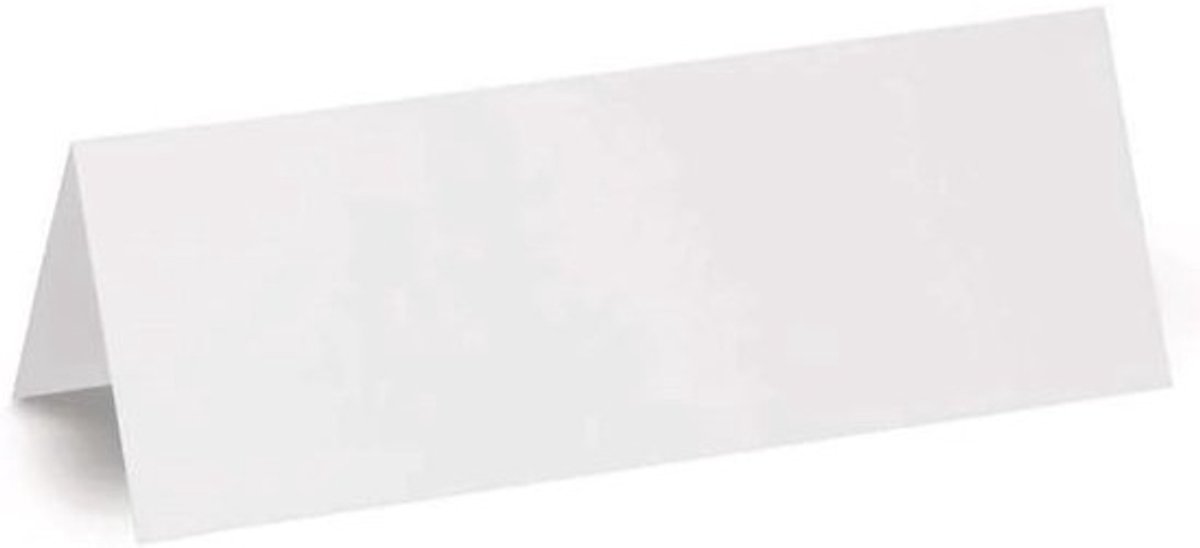 Naambordjes voor vergaderingen en seminars - 100 stuks, 21 x 7,5 cm, beschrijfbaar