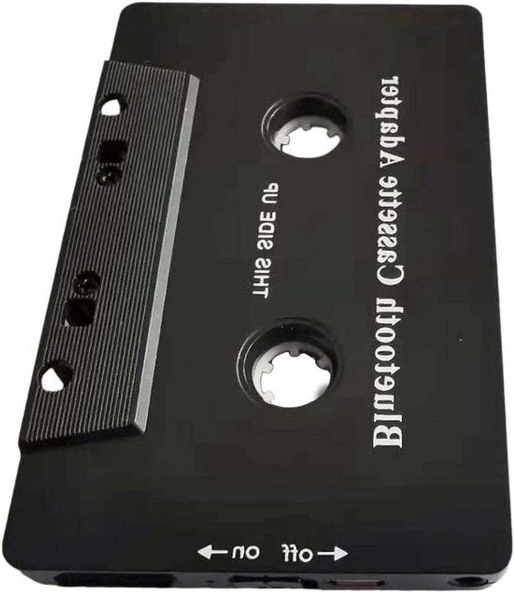 Bluetooth Cassette Adapter - Cassette naar Bluetooth - Muziek Streamen Auto - Plug en Play - 10.2 cm - Zwart