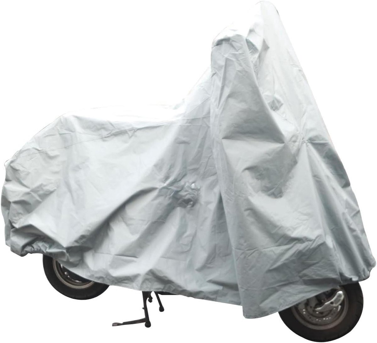 Motorhoes - Scooterhoes Universeel - Buiten Beschermen - Waterdicht UV-bestendig - 246 x 104 x 127 cm - Grijs