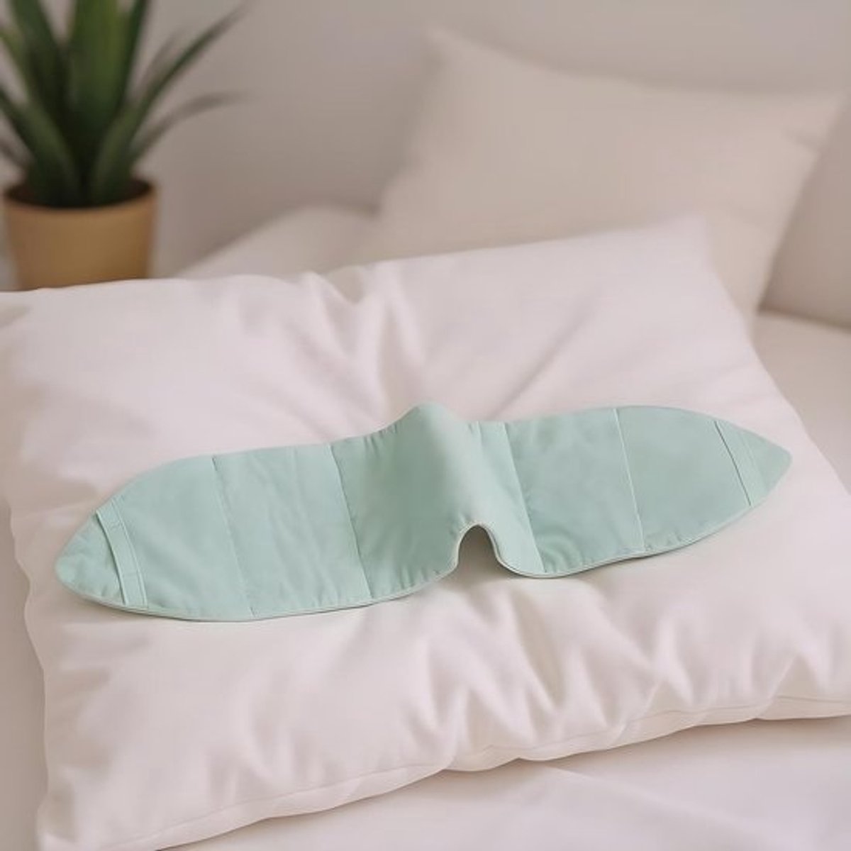 Verzwaard Slaapmasker - Oogmasker Meditatie - Diepe Ontspanning - Gebalanceerde Druk - ca. 72 x 14 cm - Zwart
