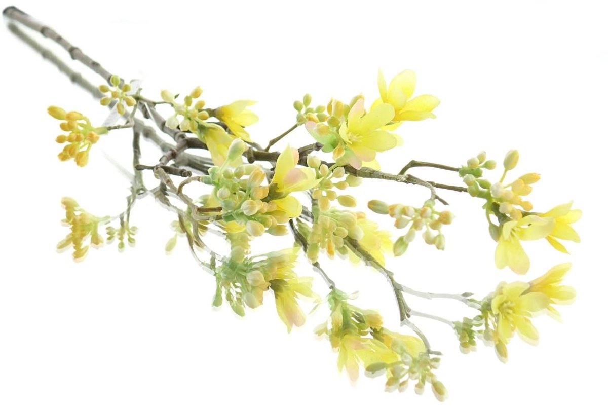 Gasper Sierkweetak Geel 51 cm - Kunstbloemen