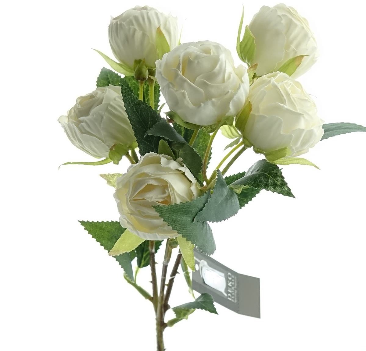 Deko Florale roosjestak crème gevuld 48 cm - kunstbloem Creme