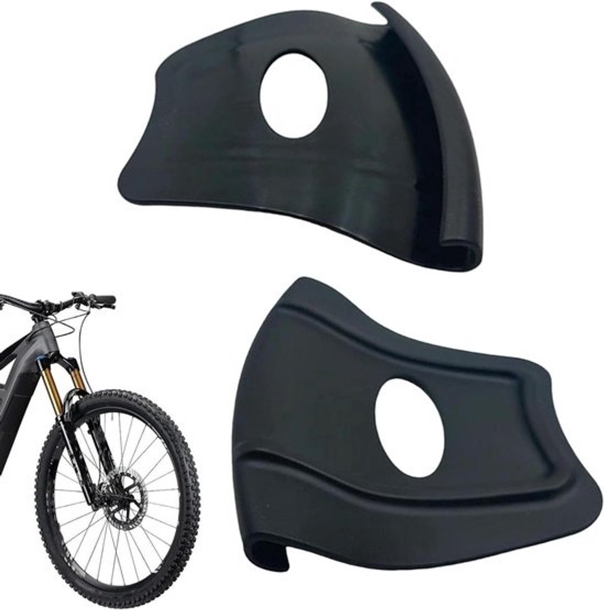 Velgbeschermers Motorfiets - Velgrandbescherming Bandenwissel - Banden Onderhoud - Dubbele Verhoogde Rand - 2 stuks - Zwart