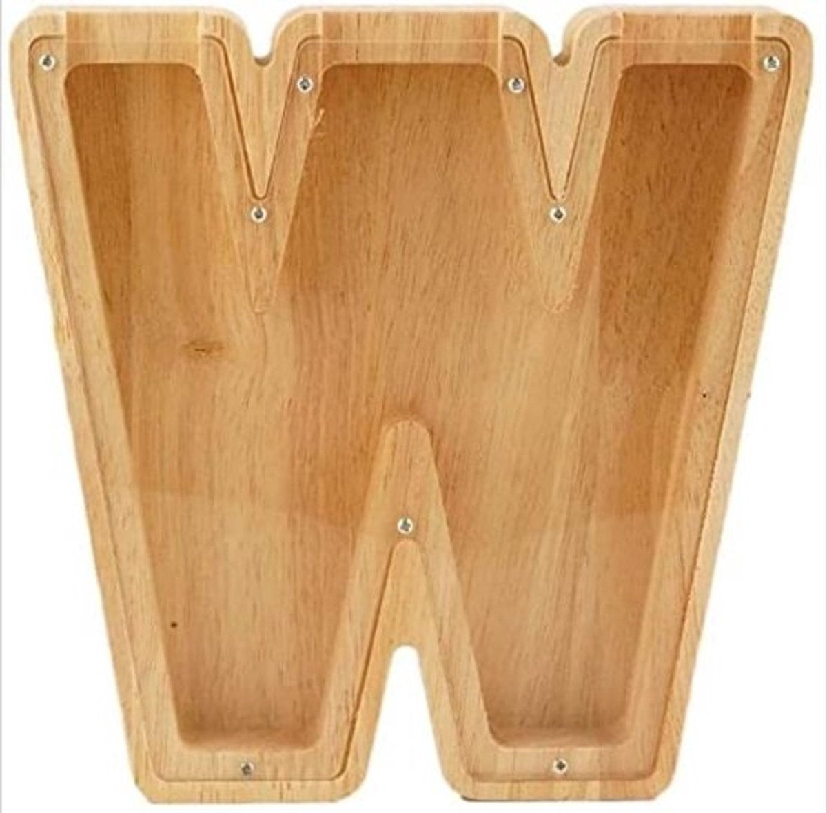 Houten Spaarpot met Naam Gravure voor Kinderen - Natuurlijk Hout