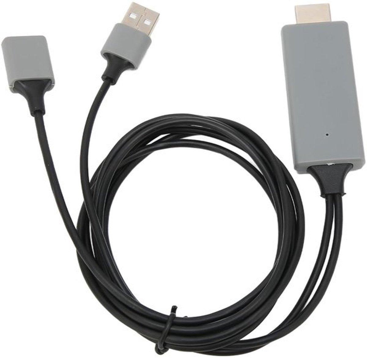 HD Multimedia Kabel - AV Connector - Scherm Delen - 1080P Resolutie - 1 Meter - Zwart