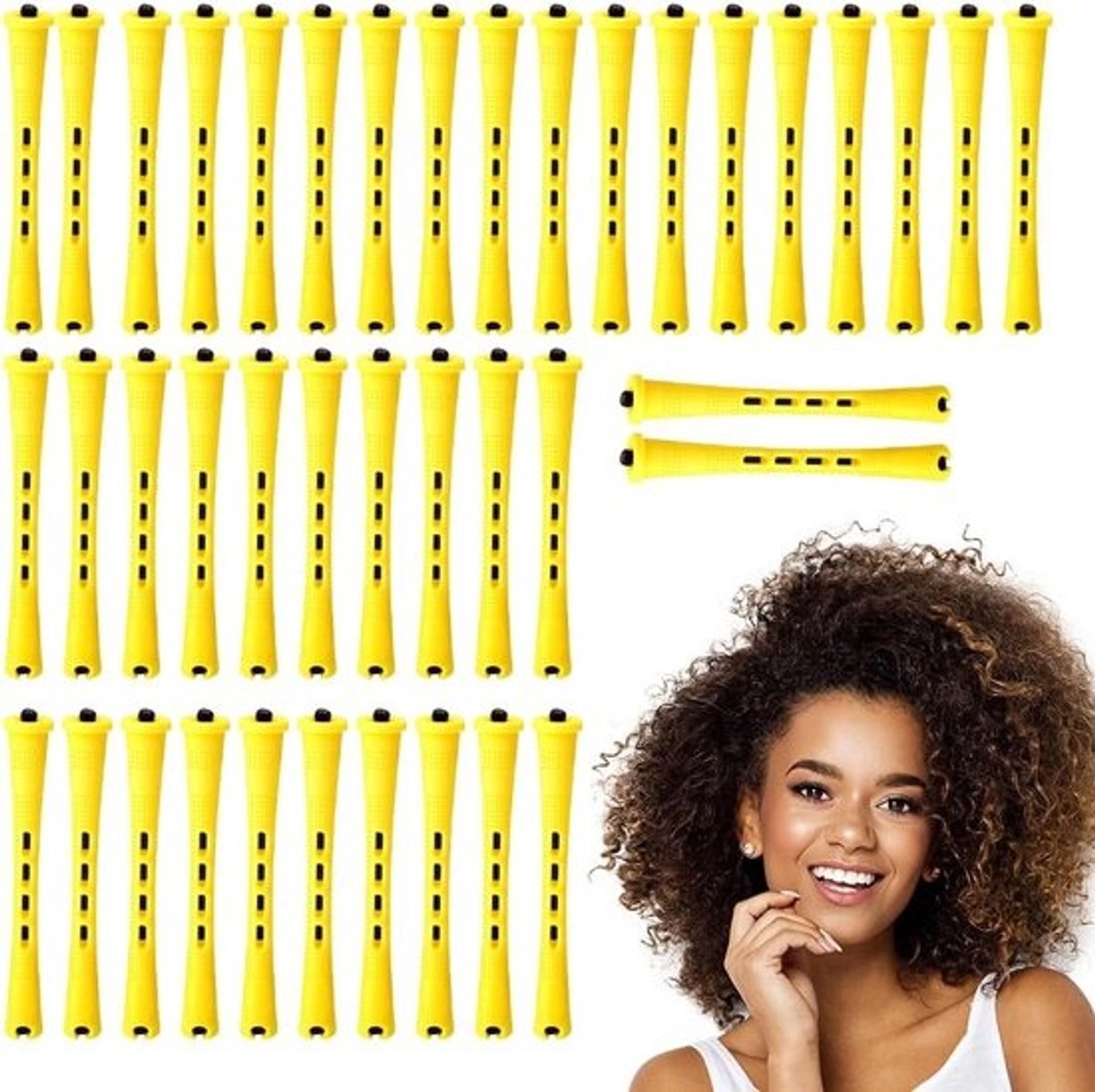 40 Stuks Kleine Krulspelden Set voor Natuurlijke Krullen en Haarstyling