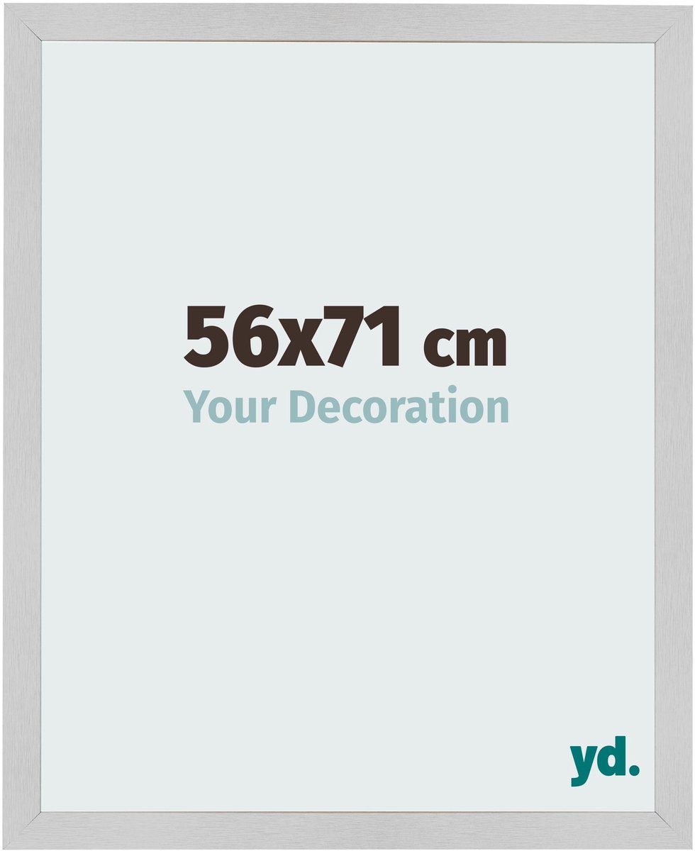 Your Decoration - Fotolijst 56x71 cm - MDF - Edelstaal - Bologna