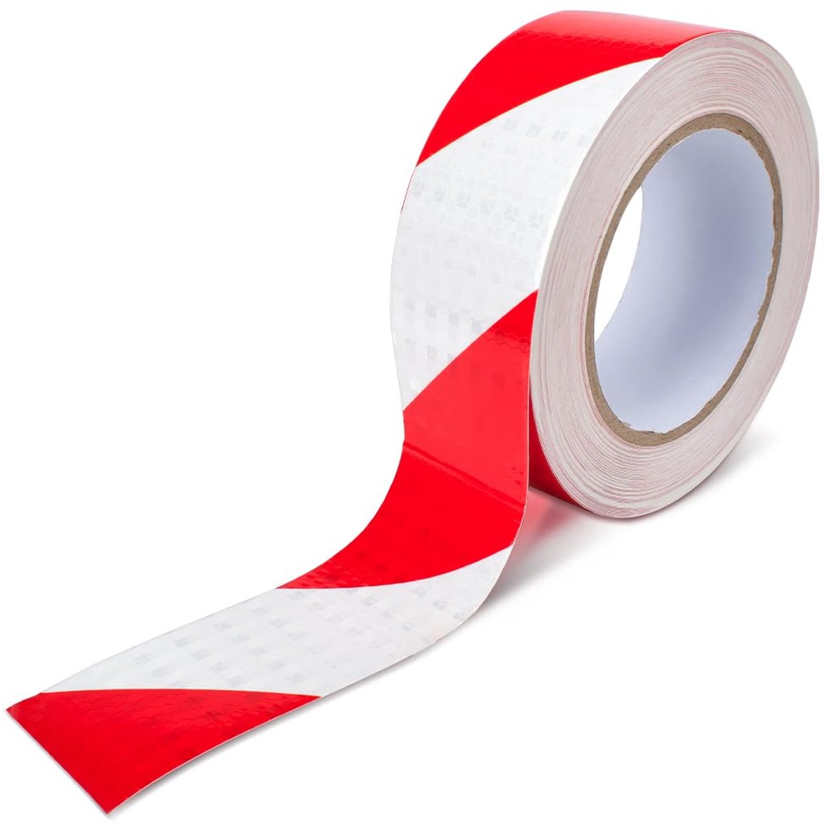 Innfeeltech 1 Pcs Reflecterende Keperstof Waarschuwingsband, 50mm*25m, Nachtreflectie Keperstof Gemarkeerd plakband - ShopVlot