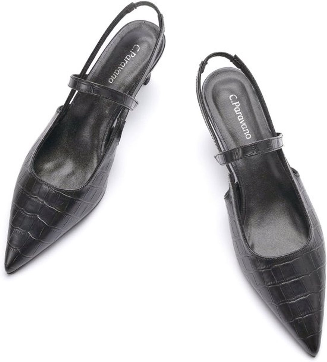 Dames Sandalen - Hakken Slippers - Zomerse Outfits - Verstelbare Bandjes - Blokhak - Zwart