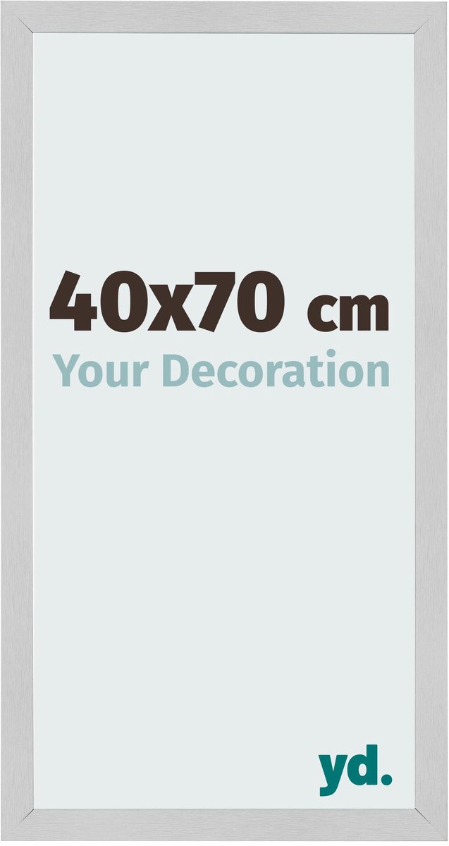 Your Decoration - Fotolijst 40x70 cm - MDF - Edelstaal - Bologna