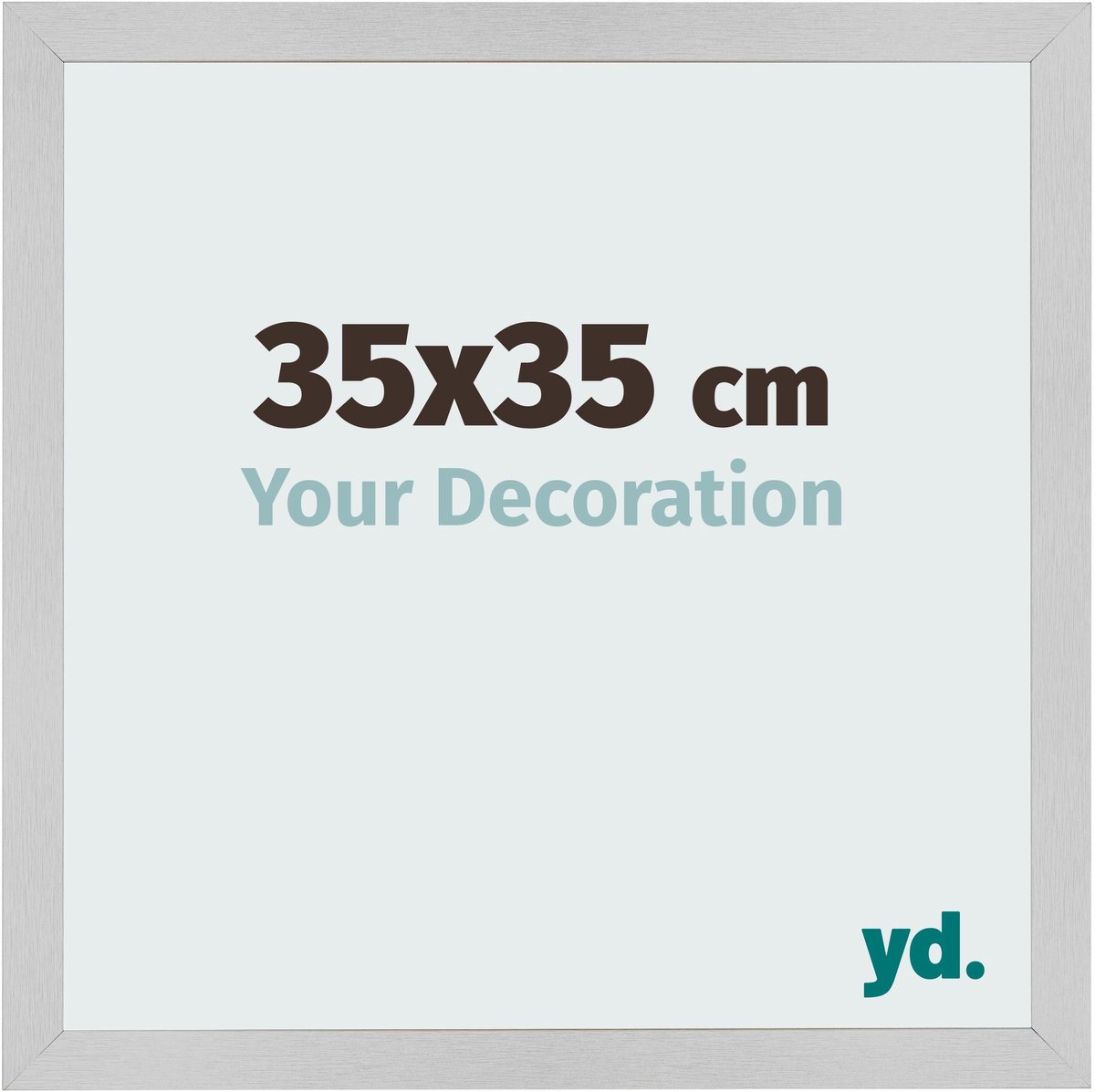 Your Decoration - Fotolijst 35x35 cm - MDF - Edelstaal - Bologna