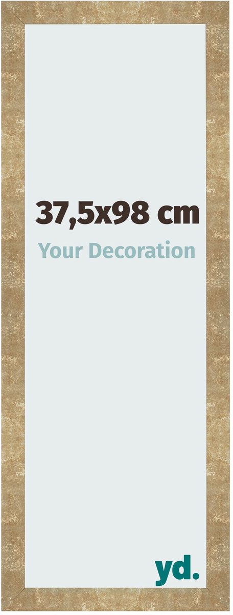 Your Decoration - Fotolijst 37,5x98 cm - MDF - Goud Antiek - Bologna
