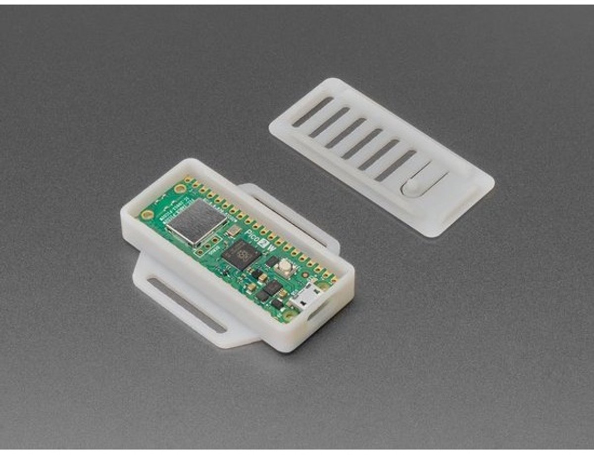 Snap-on Behuizing voor Raspberry Pi Pico - Pico W - Pico 2 - Pico 2 W - Melkachtig Wit - 6252