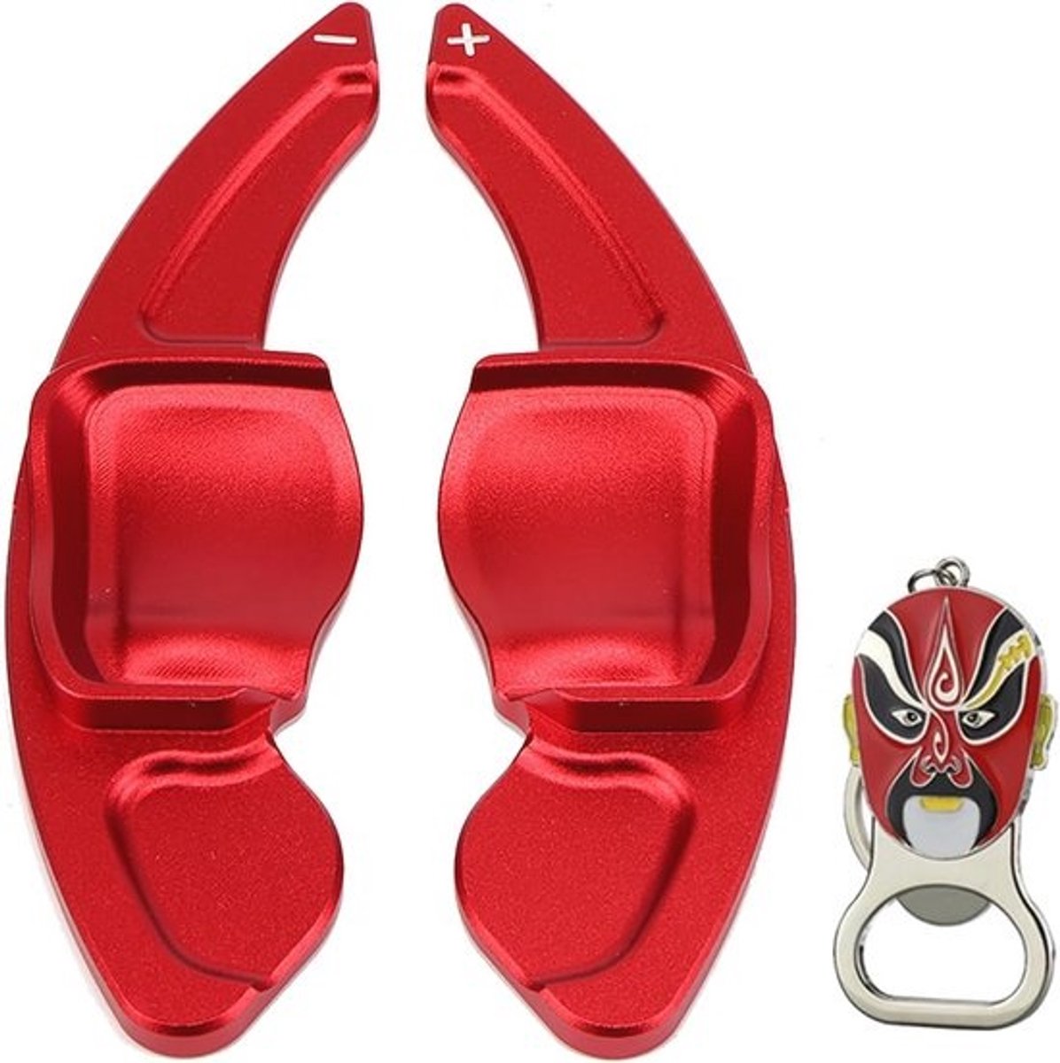 Aluminium Schakelpeddelverlenging (2 Stuks) voor VW en Seat - Rood