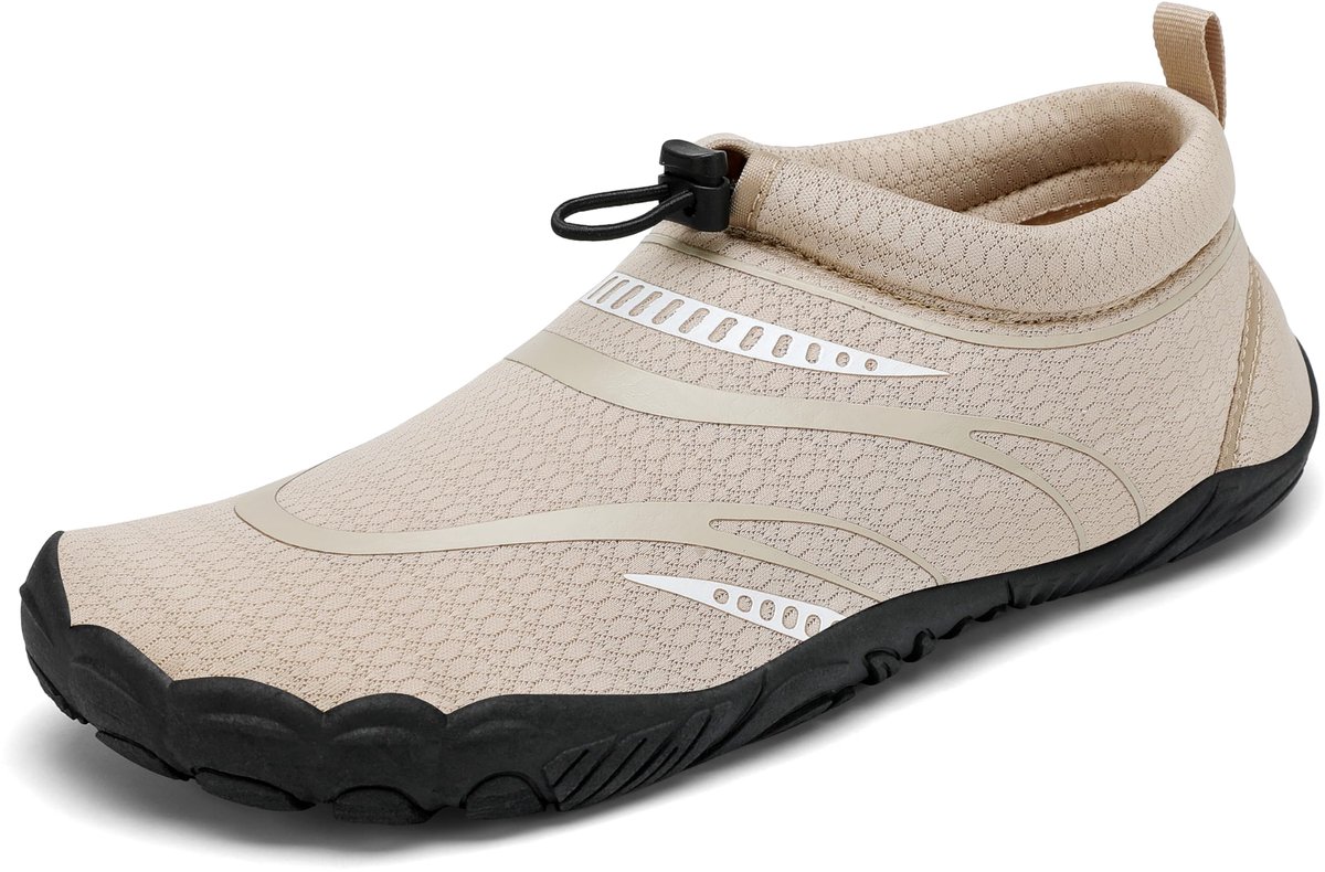 Mishansha unisex badschoenen voor op blote voeten; sneldrogend; ademend; aquaschoenen; maat 36-46, Khaki B, 39 EU - ShopVlot