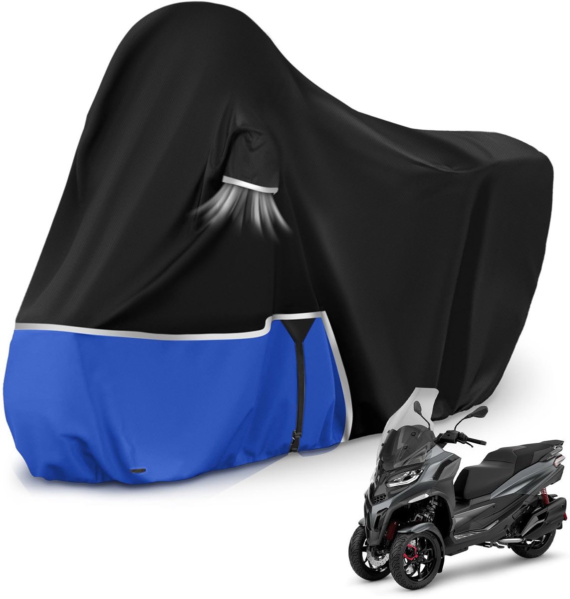 Motorhoes - Outdoor - Geschikt voor mp3 400/500 - Zonder topkoffer