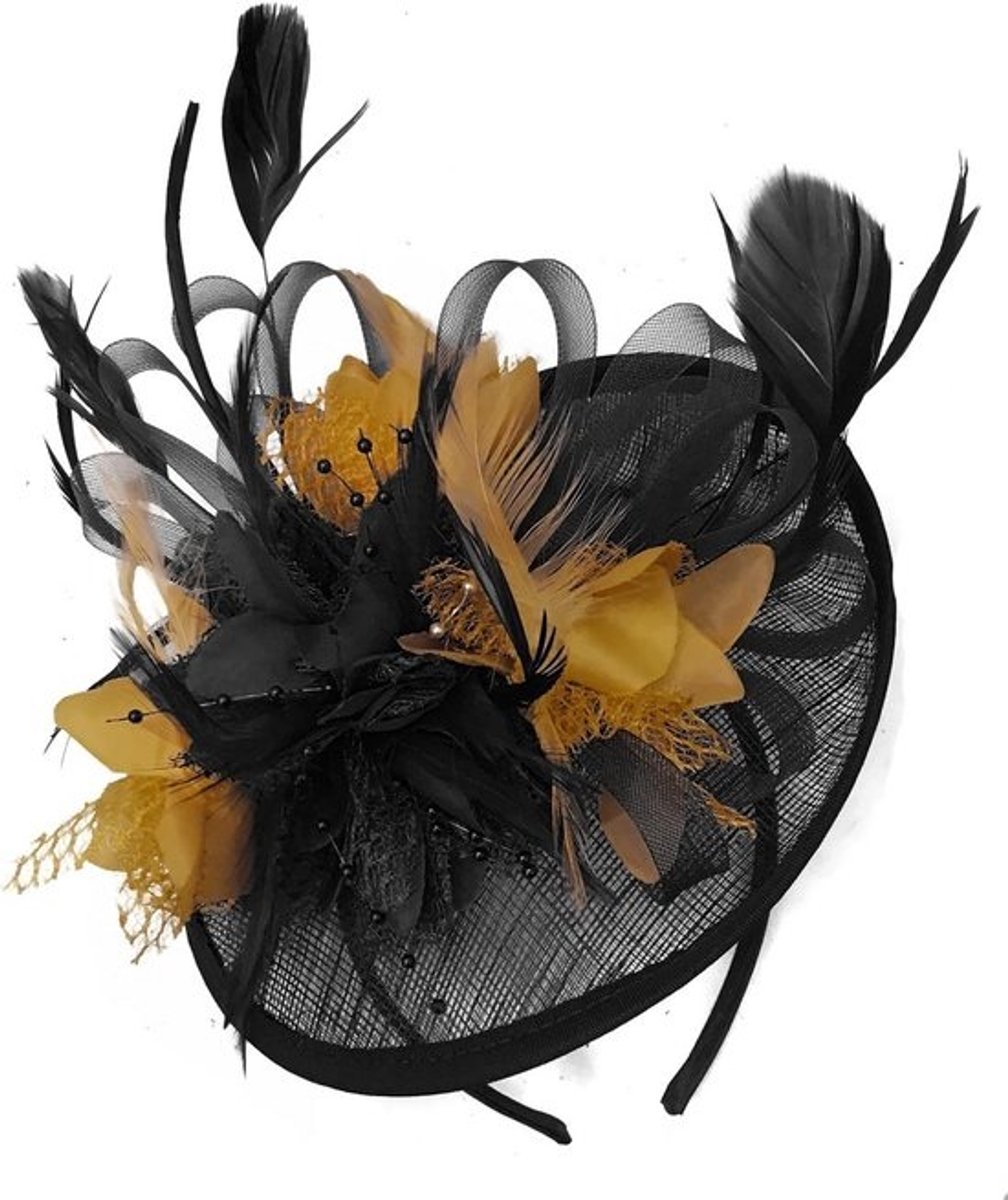 Dames Hoedje Fascinator met Vogelkooi Sluier voor Bruiloft en Feest
