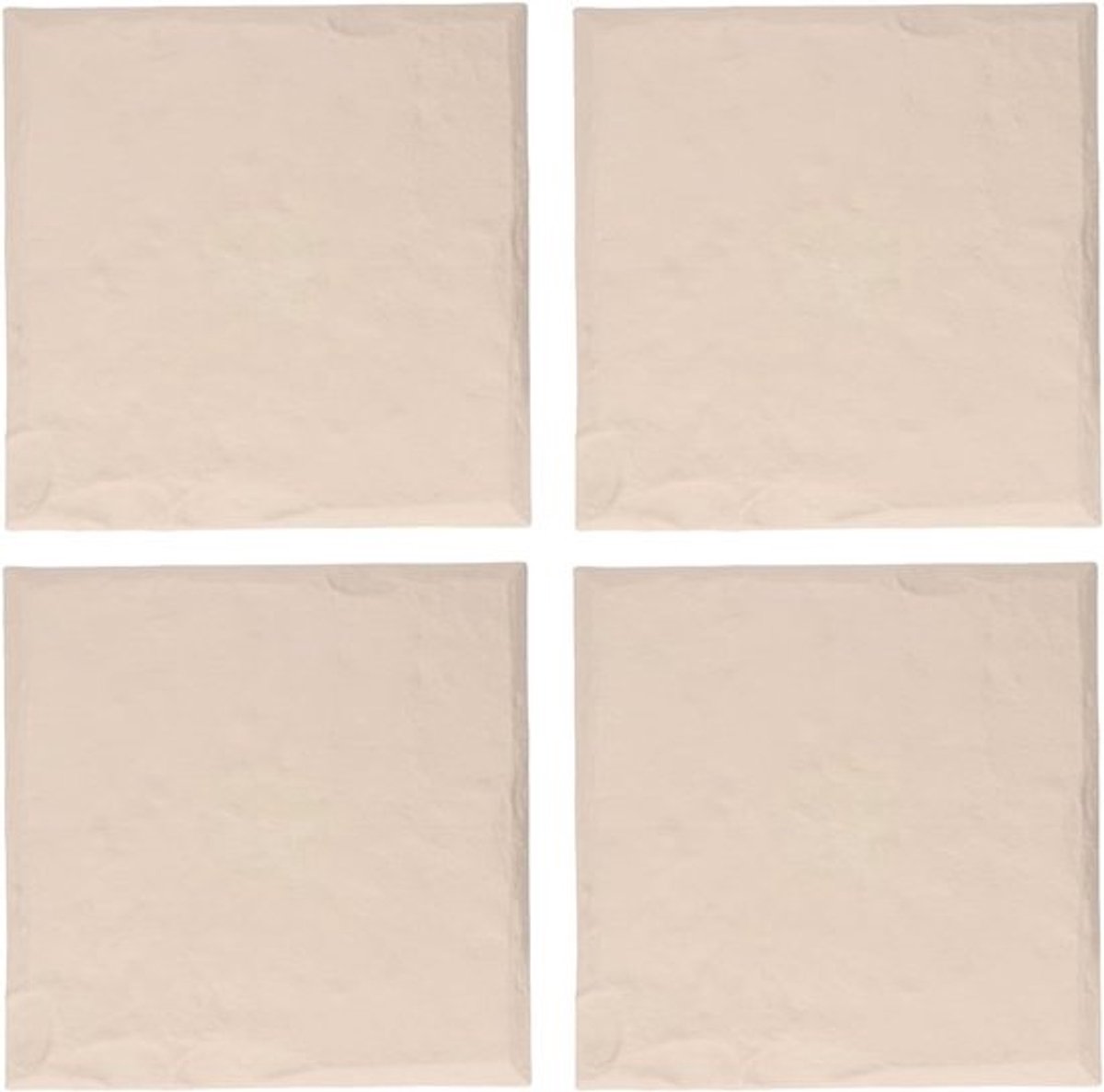 Decoratieve Stapstenen - Tuinpad Stenen - Buitenpad Aanleggen - Inclusief Grondpennen - 40x40cm - Beige