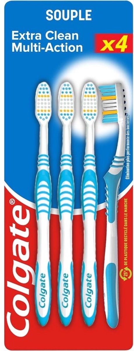 Tandenborstel Set - Mondverzorging Borstels - Dagelijkse Reiniging - Circulaire Strengen - Set van 4