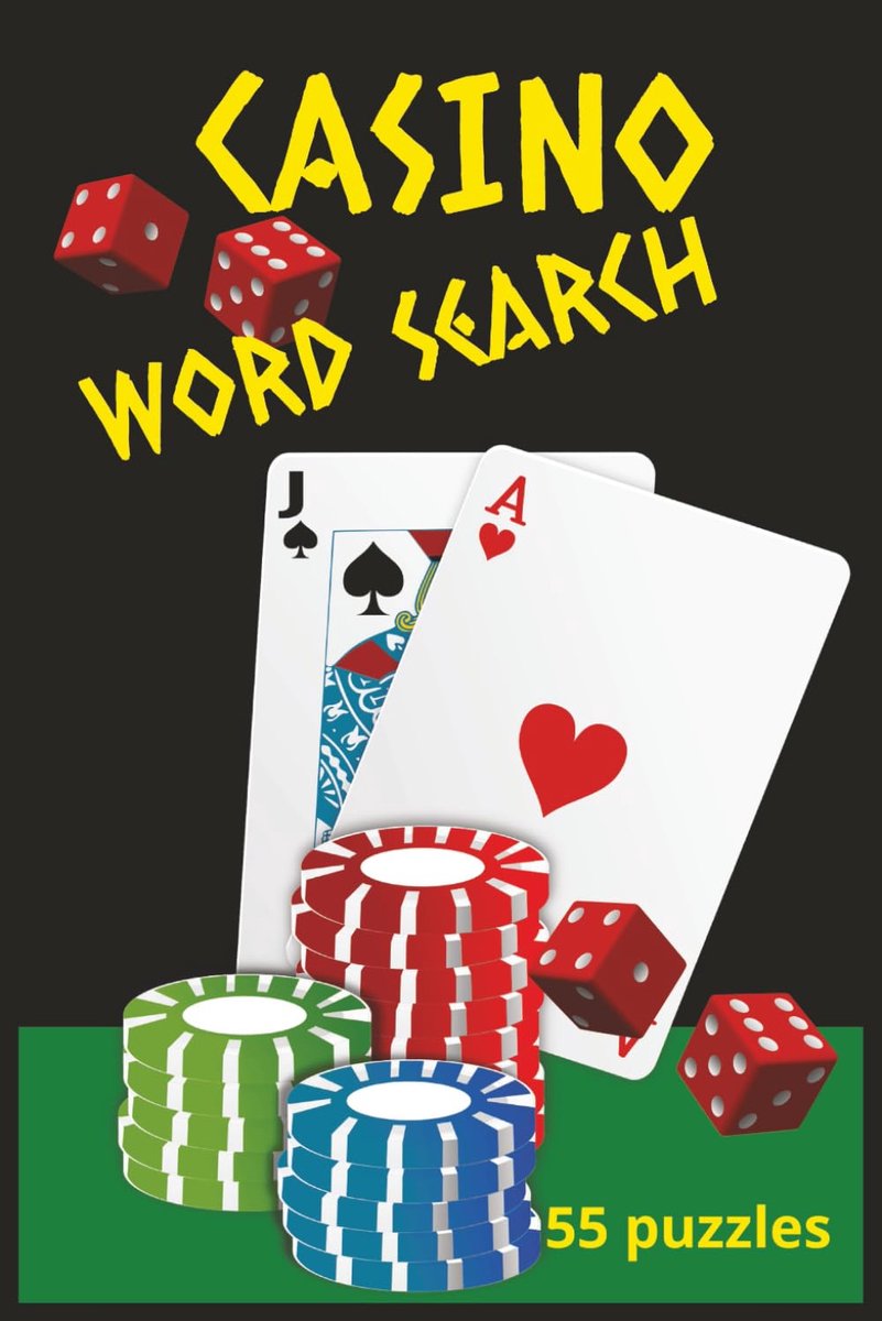 Casino Word Search: Step into the dazzling world of casinos with this 55 puzzle word search book packed with thrilling - ShopVlot