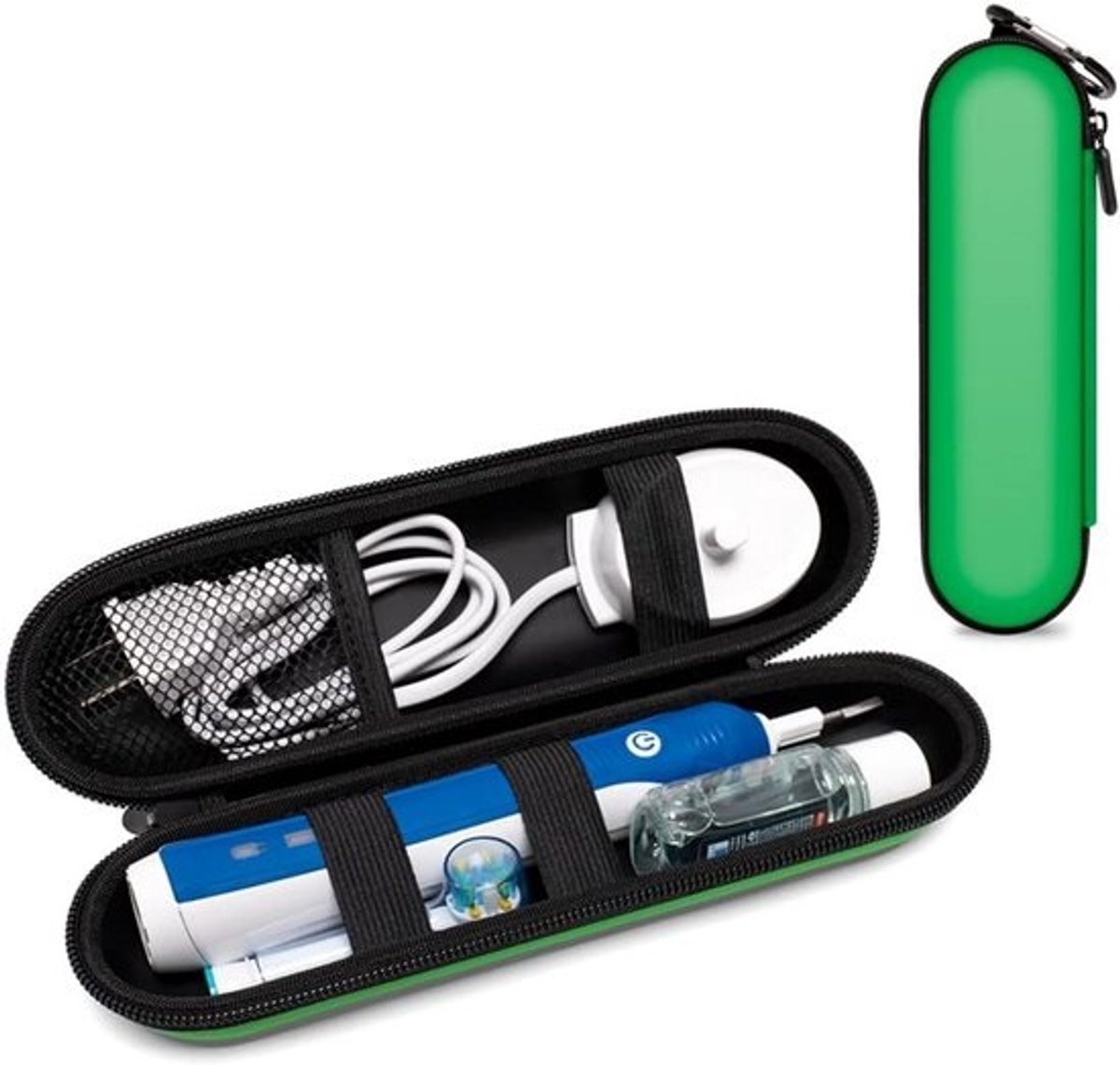 Reis etui voor Elektrische Tandenborstel - Universele Beschermhoes (Groen)