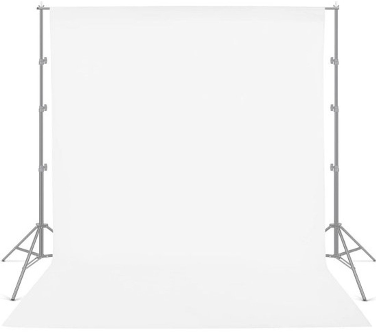 Witte Fotoachtergrond voor Fotostudio - 3 x 3,9 m, Niet Reflecterend Polyester voor Video en Fotografie